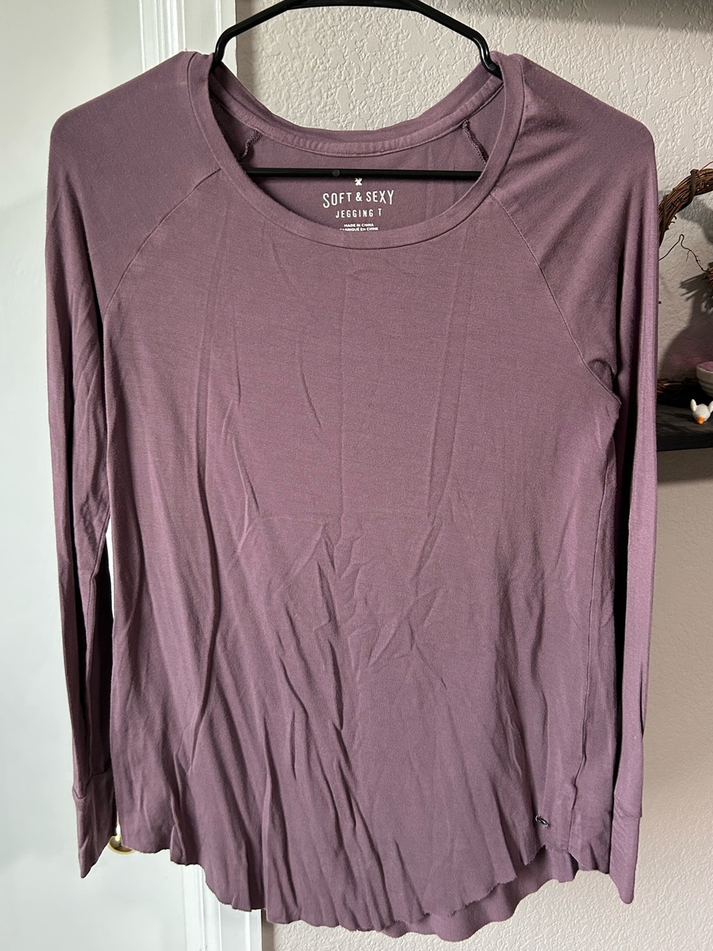 American Eagle Outfitters Mauve Long Sleeve Tee